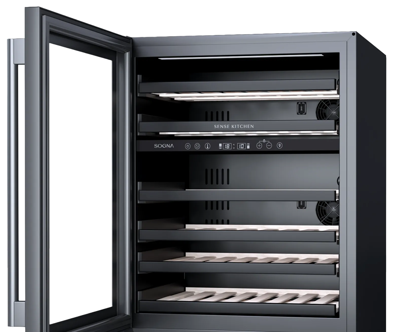 adega lateral direita aberta