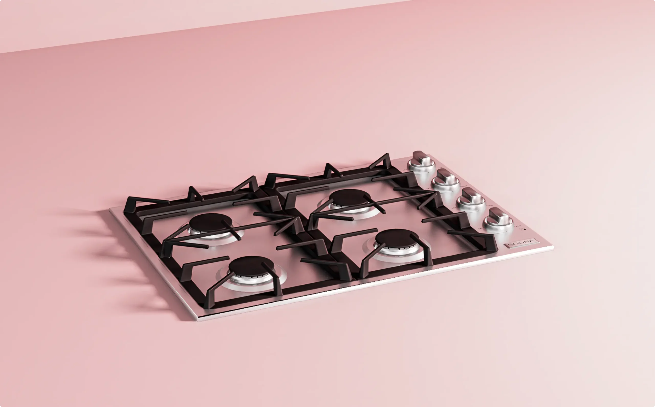 cooktop a gas semiprofissional sogna sense 4 queimadores 75cm expansao scaled