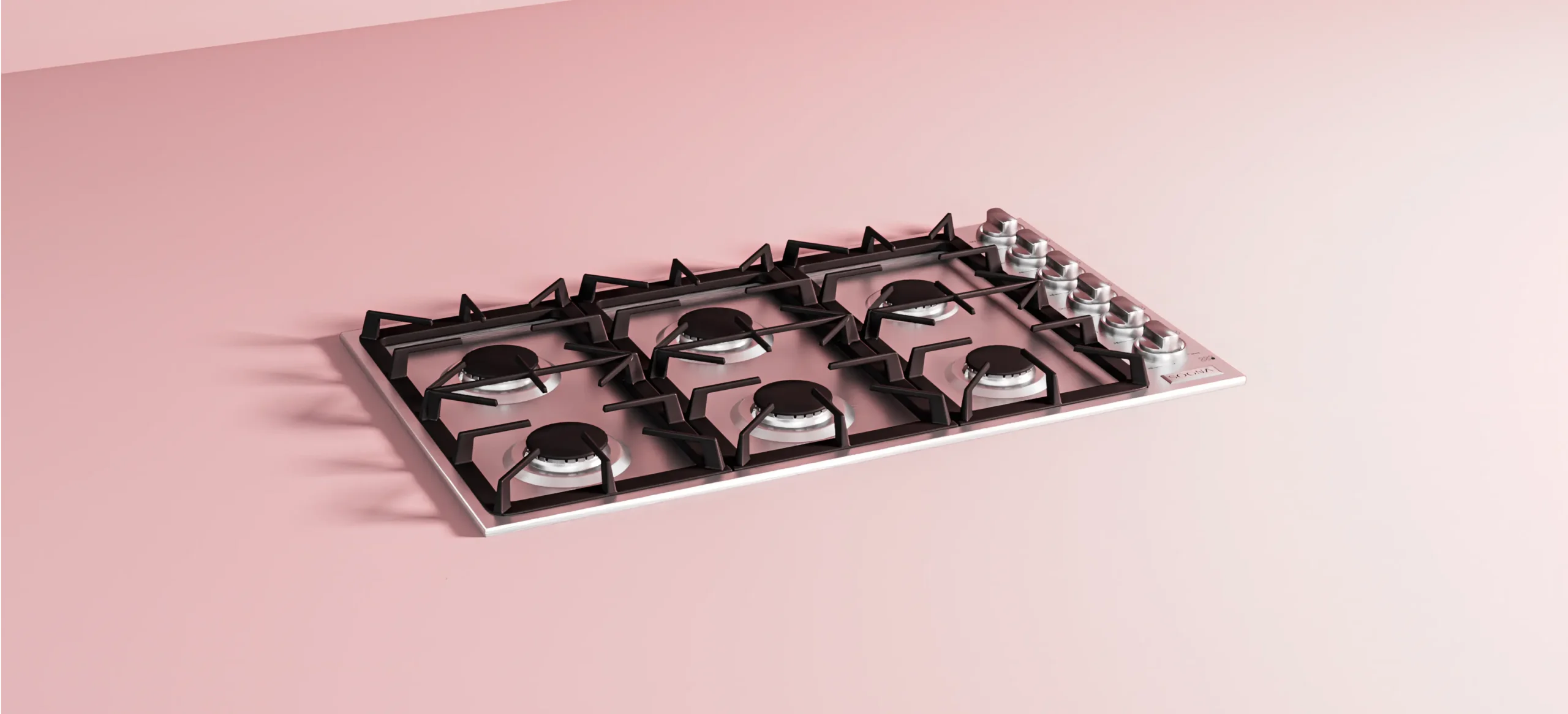 cooktop a gas semiprofissional sogna sense 6 queimadores 90cm header scaled